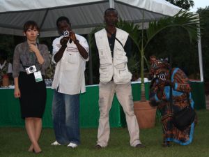 Pelouse du musée national, inauguration Bamako 2011 © Léonore Branche